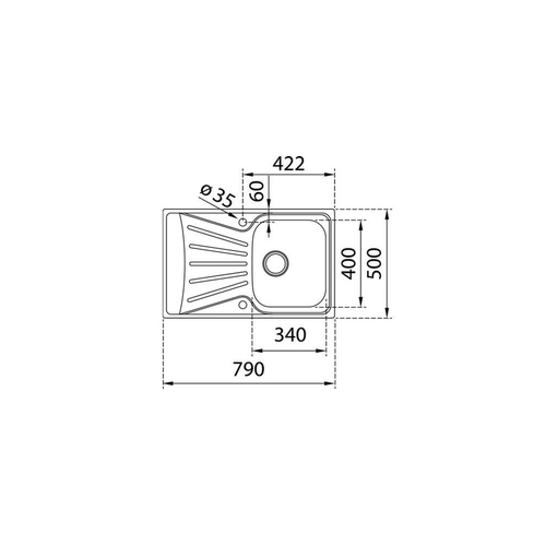 Teka STARBRIGHT 45 E-XP 1C 1E - Fregadero