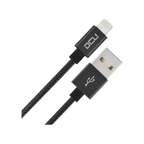 Dcu USB-Lightning Cable Carga-Datos Negro 1 Metro