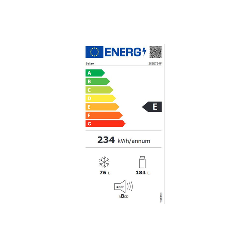 Frigorífico Combi BALAY 3KIE734F Integrable
