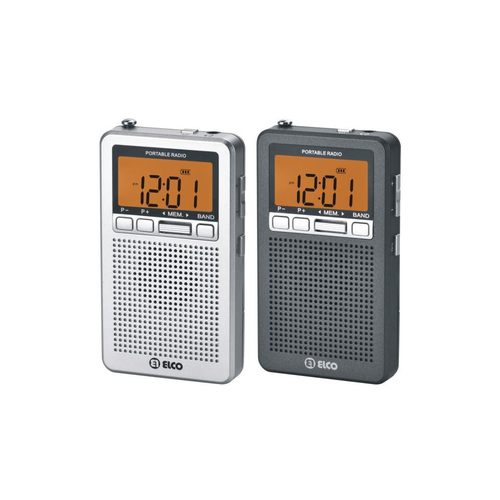 ELCO PD-988-D Gris - Radio Portátil Digital de Bolsillo