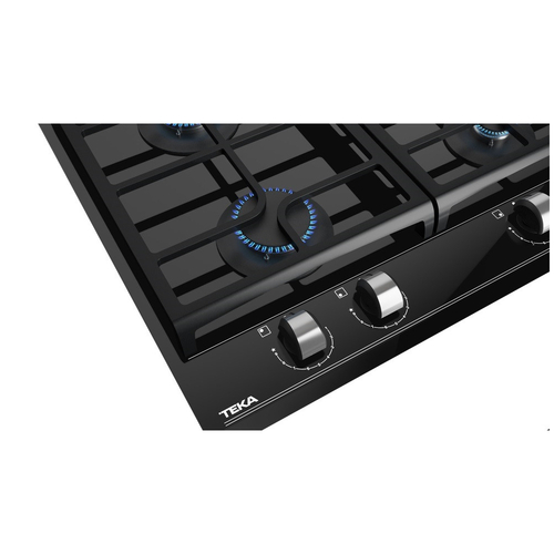 Placa de Gas TEKA GZC 64300 XB CRISTAL NEGRO  60CM BUTANO 