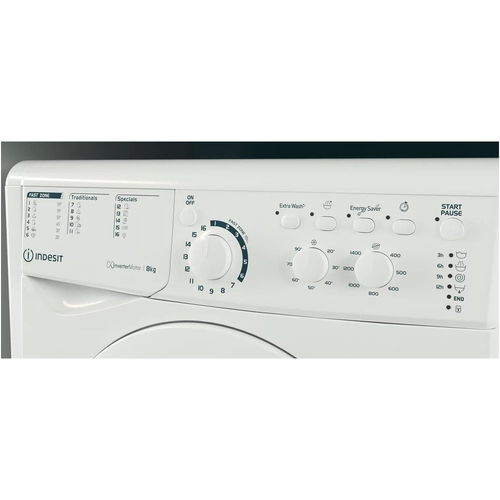 Lavadora Carga Frontal INDESIT EWC 81483 W EU N Blanco 8KG 1400RPM