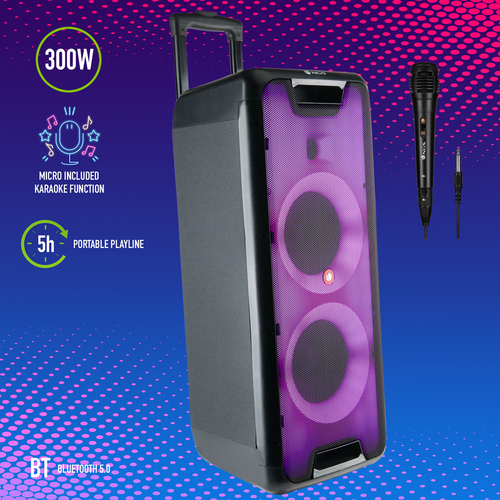 NGS WILDRAVE 2 Negro - Altavoz Portátil 300W