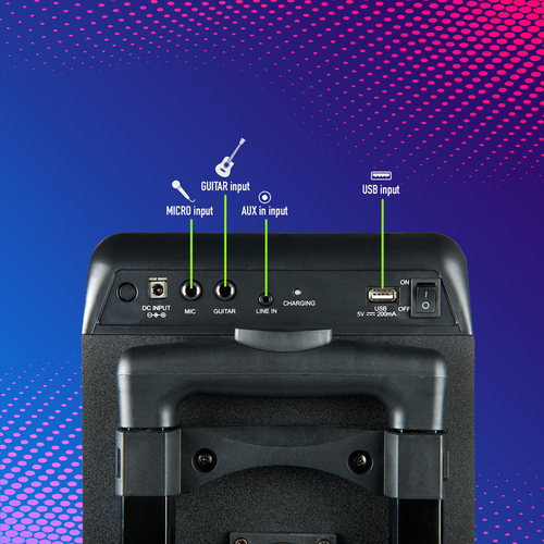 NGS WILDRAVE 2 Negro - Altavoz Portátil 300W