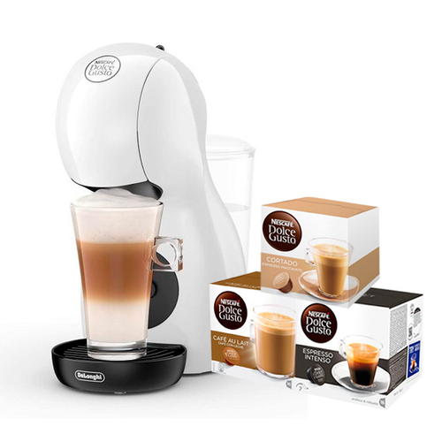 Cafetera de cápsula DELONGHI EDG-110-WB Blanco Pack 3 cajas