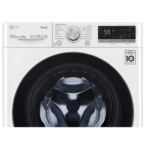 Lavadora Carga Frontal LG  F4WV5509SMW BLANCO 9KG 1400RPM