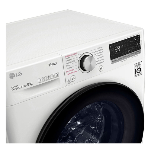 Lavadora Carga Frontal LG  F4WV5509SMW BLANCO 9KG 1400RPM