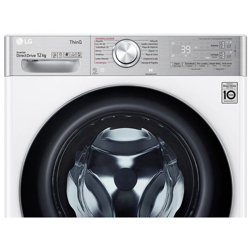 Lavadora Carga Frontal LG  F4WV9512P2W  BLANCO 12KG 1400RPM