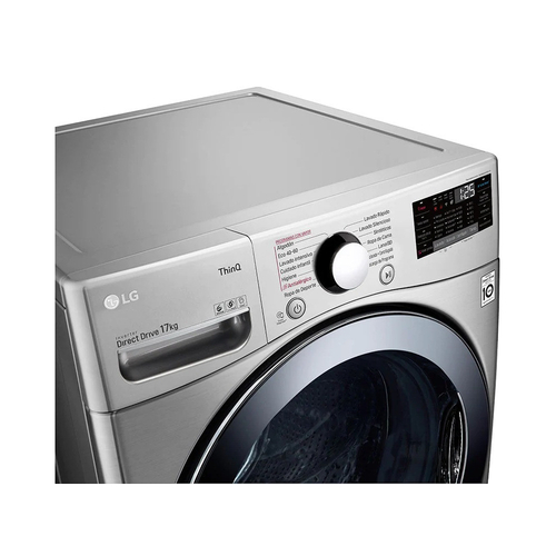 Lavadora Carga Frontal LG F1P1CY2T  INOX  17KG 1100RPM