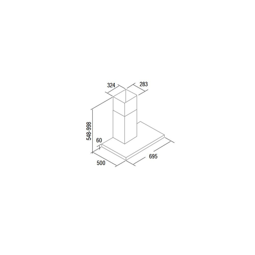 Campana Decorativa CATA ST-7000 X INOX 70CM