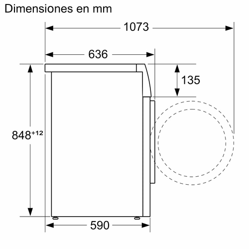 Lavadora Carga Frontal BALAY 3TS494X Acero  9KG 1400RPM