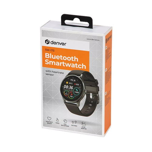 Denver SW-173BLACK - Smartwatch 1.28" Negro
