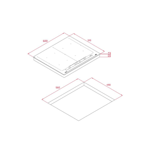 Vitrocerámica de Inducción TEKA HOME IZF 68780 MST negro 60cm