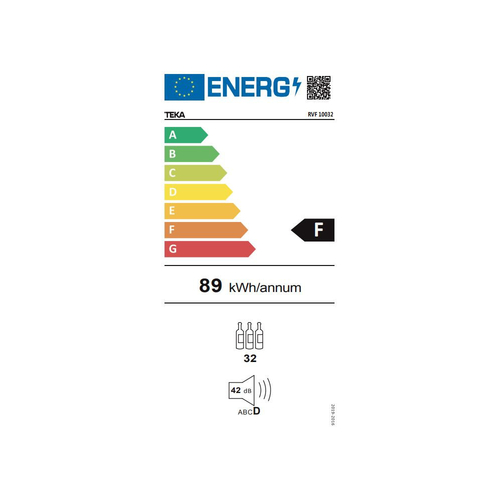 TEKA RVF-10032-GBK Negro - Vinoteca 32 Botellas