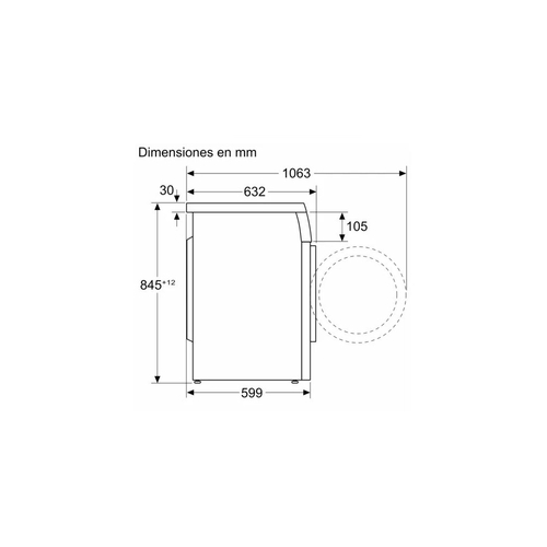 Lavadora Carga Frontal BALAY 3TS995BT  BLANCO 9KG 1400RPM 