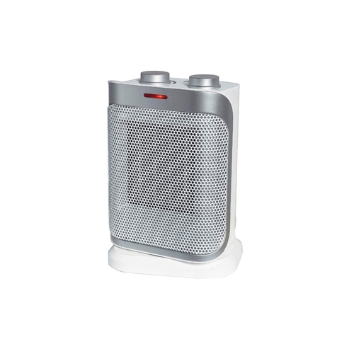 Calefactor FM TC-1900 1800 W Blanco/Gris Oscilante