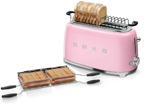 Tostador SMEG TSF02PKEU Rosa 1500W