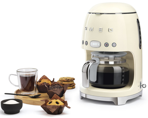 Cafeteras de Goteo SMEG DCF02CREU Crema 1050W