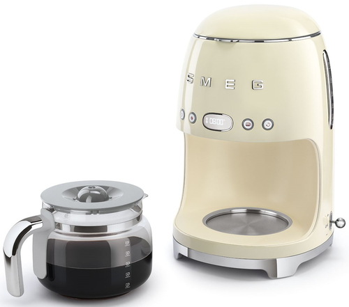Cafeteras de Goteo SMEG DCF02CREU Crema 1050W