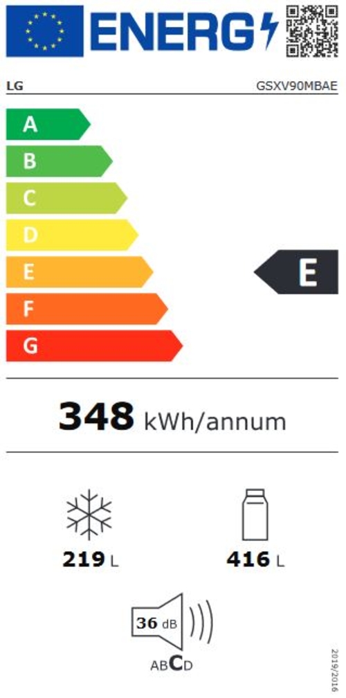 Frigorífico Americano LG GSXV90MBAE INOX NoFrost