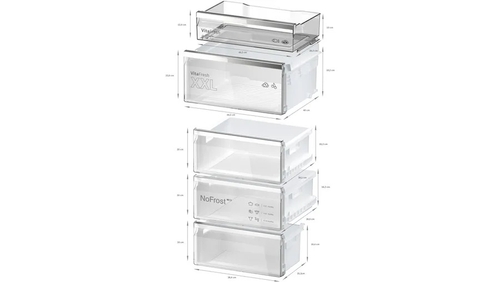 Frigorífico Combi BOSCH KGN39LBCF Cristal Negro