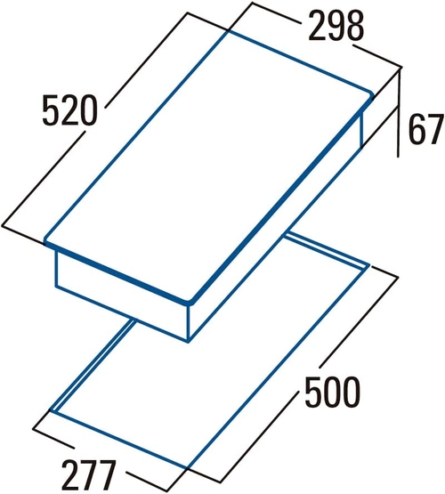 Vitrocerámica Modular CATA VI 302 Negro 30CM