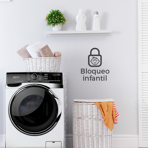 Lavadora Carga Frontal KROMSLINE KLA-E-816-IX INOX 8KG 1400RPM