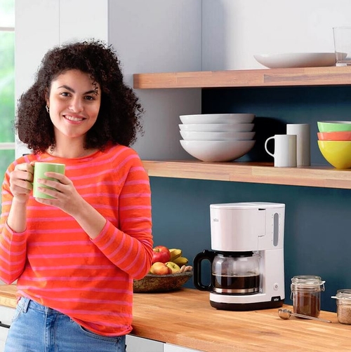 Cafeteras de Goteo BRAUN KF1100 Blanca 1000W