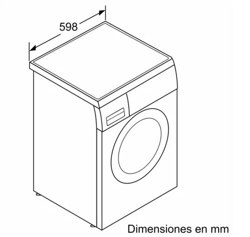 Lavadora Carga Frontal BOSCH WUU28T63ES Blanco 8KG 1400RPM