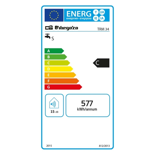 Termo Eléctrico ORBEGOZO TRM 34 Blanco 30L