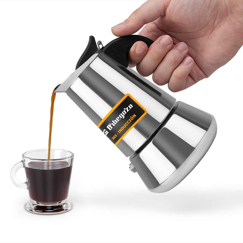 Cafetera de Aluminio ORBEGOZO KFI 460 4 Tazas