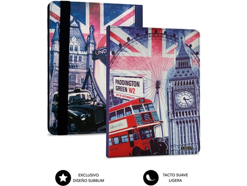 Funda Tablet SUBBLIM KEYTAB PRO USB 10.1'' England