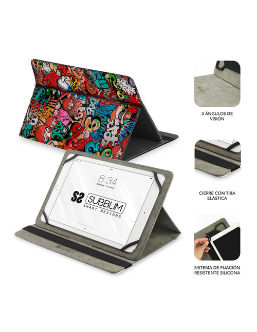 Funda Tablet SUBBLIM Trendy Case Graffiti 10.1''