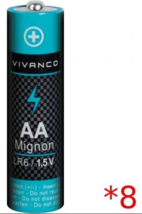 Pilas VIVANCO AA Alcalina 1.5V LR6