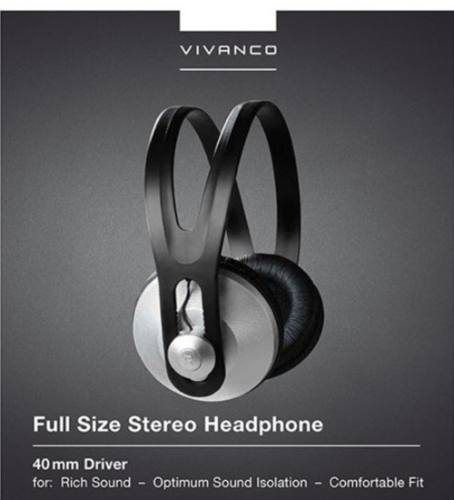 Auricular de Diadema VIVANCO SR 97 Negro con Cable