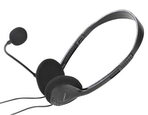 VIVANCO IT-HS  Negro - Auricular de Diadema + Micrófono Con Cable