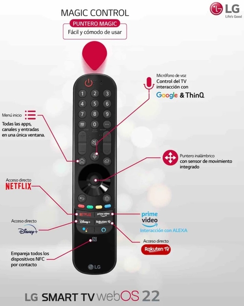 TV LG OLED 65C24LA Negro  65" OLED Smart TV