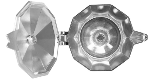 Cafetera de Aluminio ORBEGOZO KFM-630 INOX-Negro 6 Tazas