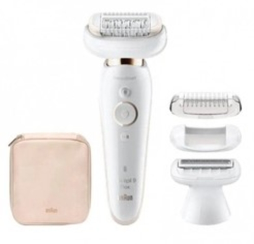 Depiladora BRAUN SILK-EPIL 9002 FLEX SENSOSMART Blanco-Oro Batería