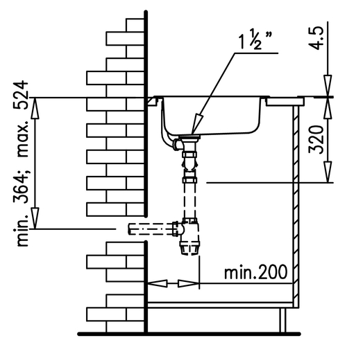 TEKA E-50 2C Sin Agujero INOX - Fregadero 80CM