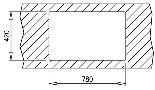 TEKA E-50 2C Sin Agujero INOX - Fregadero 80CM