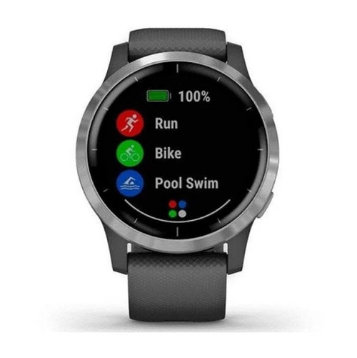 GARMIN VIVOACTIVE 4 Gris Plata - Reloj Deportivo 45 MM GPS