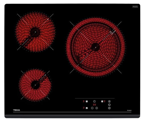 Vitrocerámica Eléctrica TEKA TZ 6315 CRISTAL NEGRO  60CM 