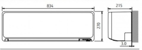 FUJITSU ASY20KG Blanco - Aire Acondicionado 1.720 Frig y 2.580 Kcal