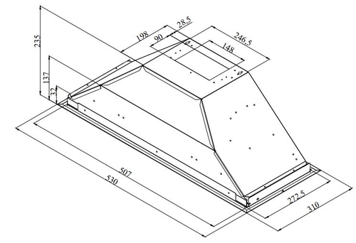 BEKO HNU-51311-S Silver - Grupo Filtrante 53CM