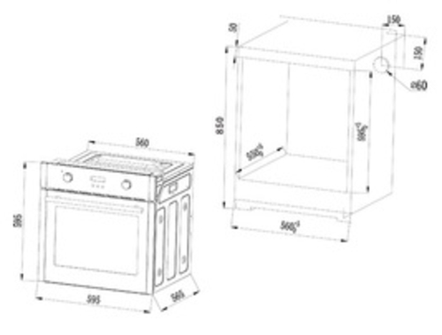 Horno Convencional KROMSLINE KHI-300-D-S Inox 70L