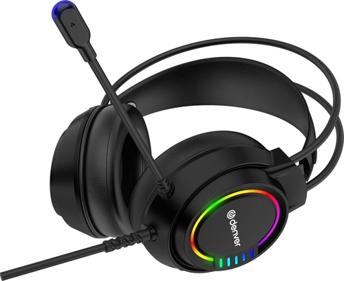DENVER GHS-130 Negro - Auricular de Diadema Con Cable