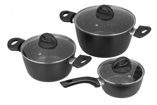 JATA FUJI BC-3 Negro - Batería de Cocina 3 piezas