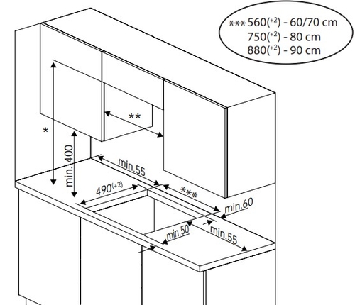 BEKO HII-85770-UFT Negro - Vitrocerámica de Inducción 80CM