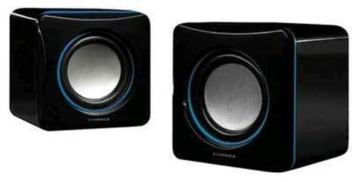 VIVANCO 31925 ESTÉREO Negro-Azul - Altavoz Portátil 2W